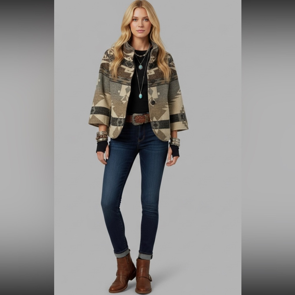 Jet for scoop nyc aspen ivory/grey multi jkt
